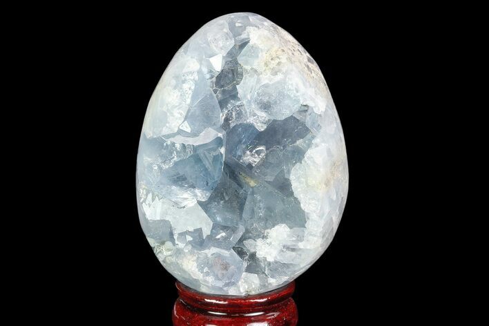 Crystal Filled Celestine (Celestite) Egg Geode - Madagascar #100033
